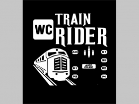 Train WC Rider  potlačená nášivka rozmery cca. 12x12cm (po krajoch neobšívaná)